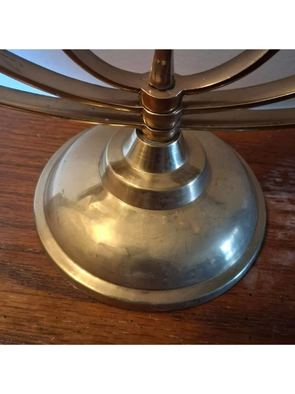 Vintage Chanukah Hanukkah Brass Seven-Branch Menorah Candleabra Candle Holder